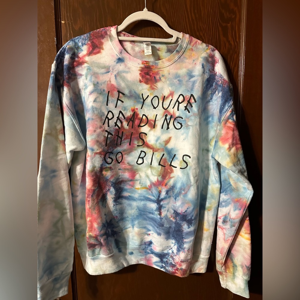 “If you’re reading this go Bills” crewneck